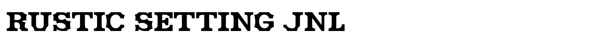 Rustic Setting JNL image